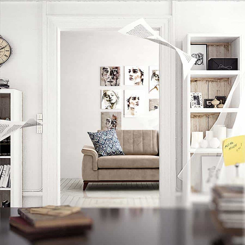 LuxeLife kanepe Soft Yataklı Üçlü Koltuk