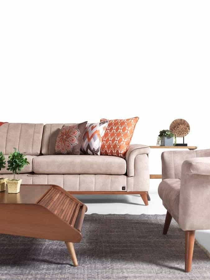 LuxeLife kanepe Soft Yataklı Üçlü Koltuk