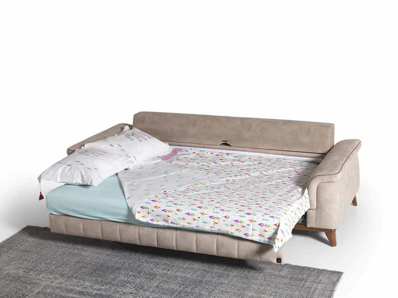 LuxeLife kanepe Soft Yataklı Üçlü Koltuk